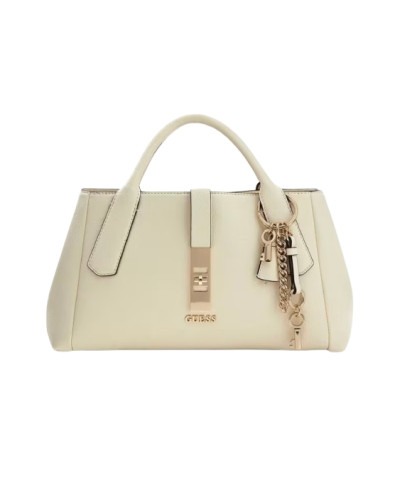 Borsa donna Guess a mano/ tracolla Brooke high society satchel white BS26GU107 BG989706