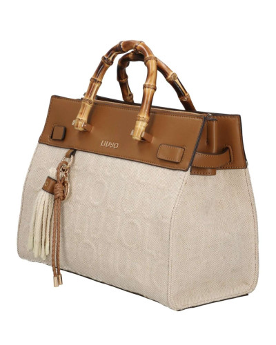 Borsa donna Liu-jo M Tote Manhattan naturale BS26LJ45 AA6086 T381A