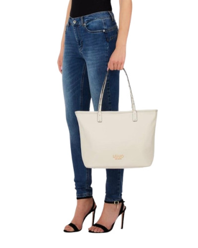 Borsa donna Liu-jo Evrim Tote M cream BS26LJ49 AA6070 E1012