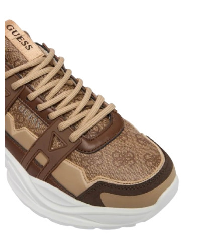 Scarpe uomo Guess sneaker Belluno beige/brown US26GU03 FMPBEUFAL12