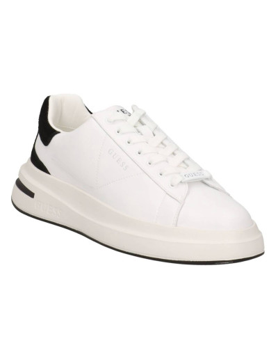 Scarpe uomo Guess sneaker Elba misto pelle white/ black US26GU01 FMFLBALEA12
