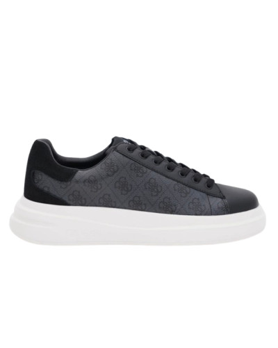 Scarpe uomo Guess sneaker Elba 4G logo in pelle ed ecopelle black US26GU11 FMPVIBFAL12