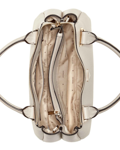 Borsa donna Guess a mano/ tracolla Evie satchel 3 comparti light taupe BS26GU110 BG966406