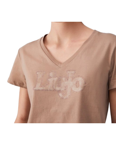 T-shirt donna Liu Jo almond ES26LJ16 TA6206 TA6057 JS923