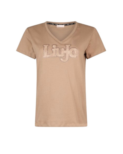 T-shirt donna Liu Jo almond ES26LJ16 TA6206 TA6057 JS923