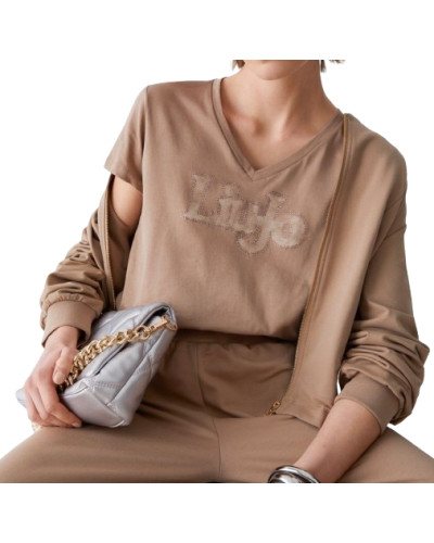 T-shirt donna Liu Jo almond ES26LJ16 TA6206 TA6057 JS923