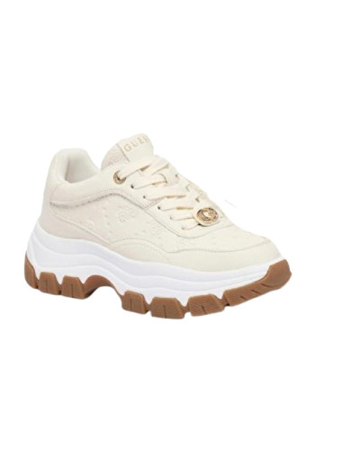 Scarpe donna Guess sneaker Berrett 4G logo peony cream DS26GU03 FLFBRTPEL12