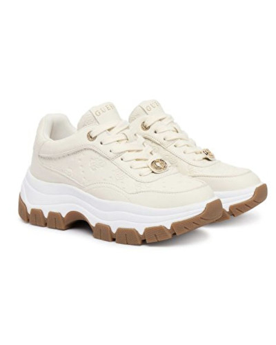 Scarpe donna Guess sneaker Berrett 4G logo peony cream DS26GU03 FLFBRTPEL12