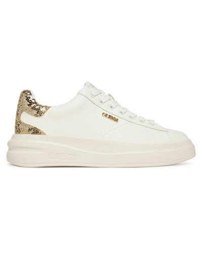 Scarpe donna sneaker Guess Elbina10 white/gold DS26GU04 FLFE10ELE12