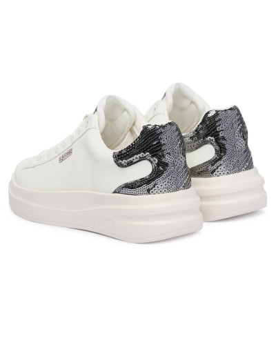 Scarpe donna sneaker Guess Elbina10 white/silver DS26GU05 FLFE10ELE12