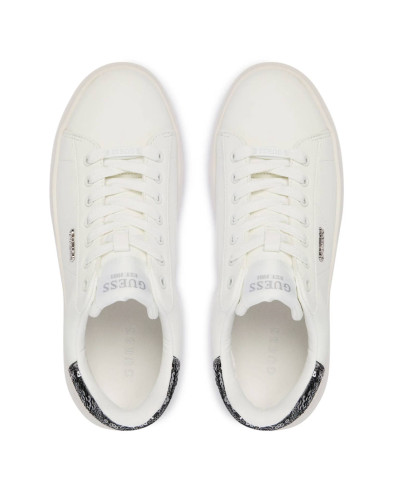 Scarpe donna sneaker Guess Elbina10 white/silver DS26GU05 FLFE10ELE12