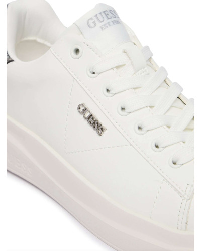 Scarpe donna sneaker Guess Elbina10 white/silver DS26GU05 FLFE10ELE12