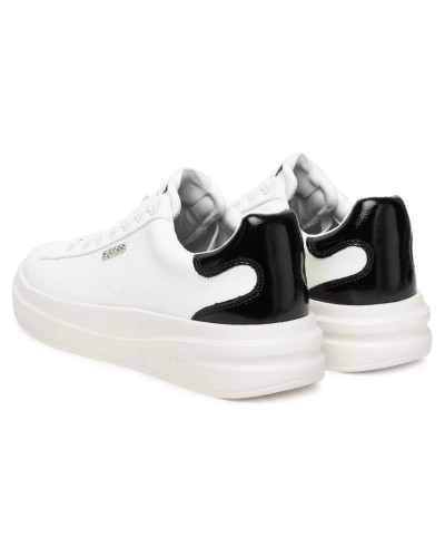 Scarpe donna sneaker Guess Elbina10 white/black DS26GU06 FLFE10PEL12