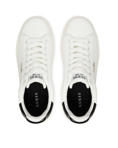 Scarpe donna sneaker Guess Elbina10 white/black DS26GU06 FLFE10PEL12