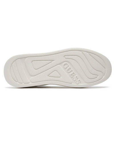 Scarpe  Guess sneaker Elbina in pelle white/ beige DS26GU08 FLJELBFAL12