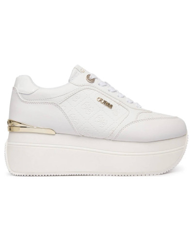 Sneaker donna Guess Camrio10 platform white multilogo DS26GU13 FLPC10FAL12
