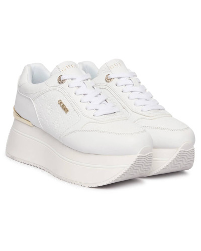 Sneaker donna Guess Camrio10 platform white multilogo DS26GU13 FLPC10FAL12