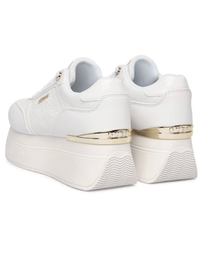 Sneaker donna Guess Camrio10 platform white multilogo DS26GU13 FLPC10FAL12