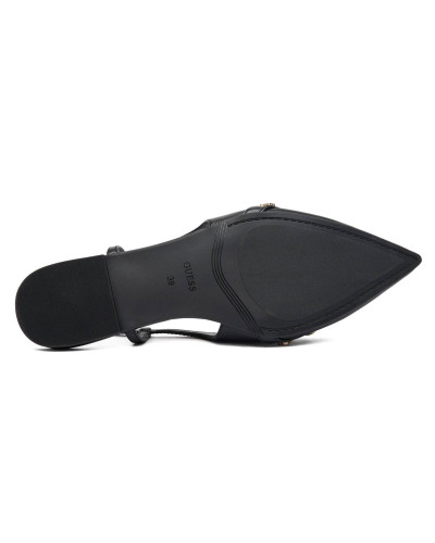 Sandalo donna Guess slingback Dorlee pelle nero DS26GU11 FLPDORLEA05