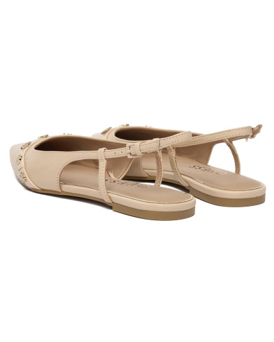Sandalo donna Guess slingback Dorlee pelle nude DS26GU10 FLPDORLEA05