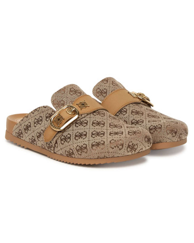 Scarpe sabot donna Guess Galavanta beige/brown DS26GU14 FLPGALFAL06