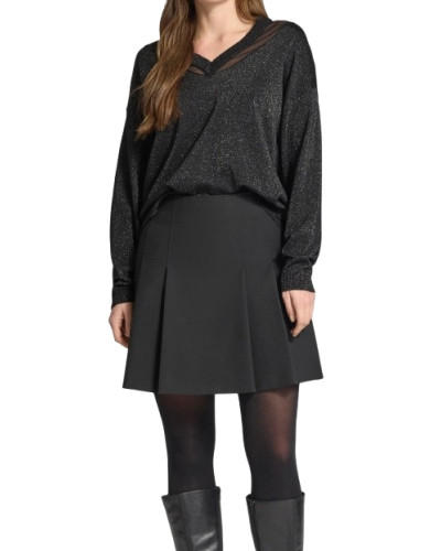Maglia chiusa donna Liu Jo nero ES26LJ14 TA6244 MS49I 04858