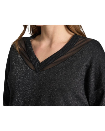 Maglia chiusa donna Liu Jo nero ES26LJ14 TA6244 MS49I 04858