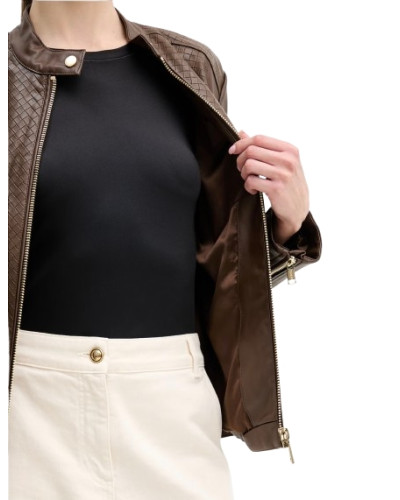 Giacca donna Guess Biker jacket similpelle marrone ES26GU16 W6RL09WH1X0