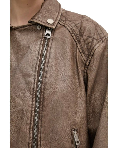 Giacca donna Guess Biker jacket similpelle marrone ES26GU16 W6RL09WH1X0