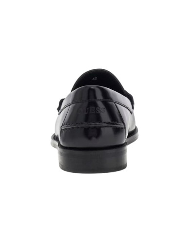 Scarpe uomo mocassino Guess in pelle Rossio nero US26GU15 FMPROSLEA14