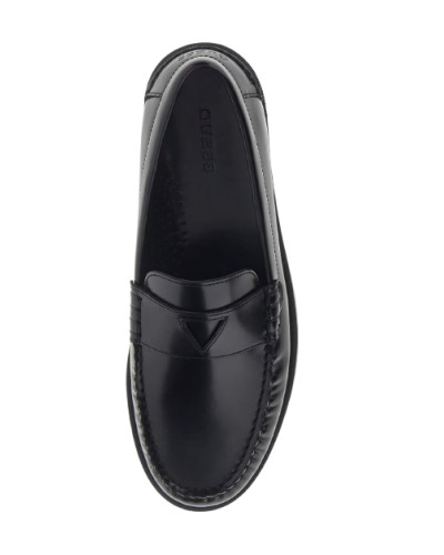 Scarpe uomo mocassino Guess in pelle Rossio nero US26GU15 FMPROSLEA14
