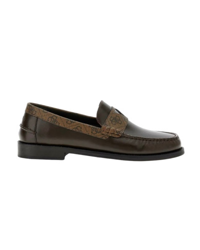 Scarpe uomo mocassino Guess in pelle Rossio marrone US26GU14 FMPROSFAL14