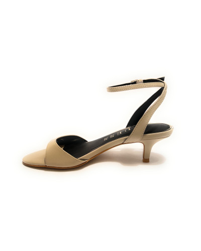 Sandalo Guess Lerela TC 55 in pelle rosa nude DS26GU29 FLJLERLEA03
