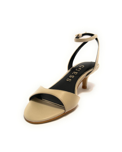 Sandalo Guess Lerela TC 55 in pelle rosa nude DS26GU29 FLJLERLEA03