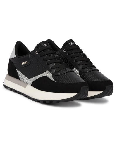 Scarpe donna Liu-Jo Evelyn 915 sneaker black/silver DS26LJ05 BA6065 TX524
