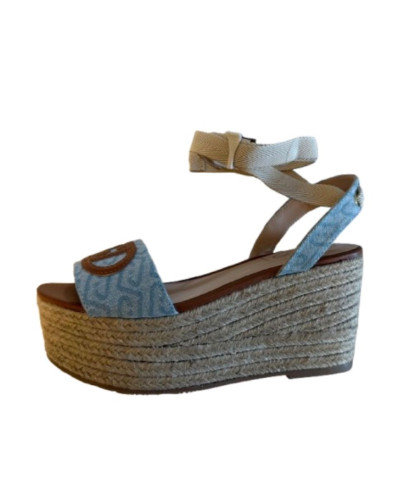 Sandalo platform Liu jo Bali 02 denim light blue DS26LJ09 SA6085 TX523 S1106