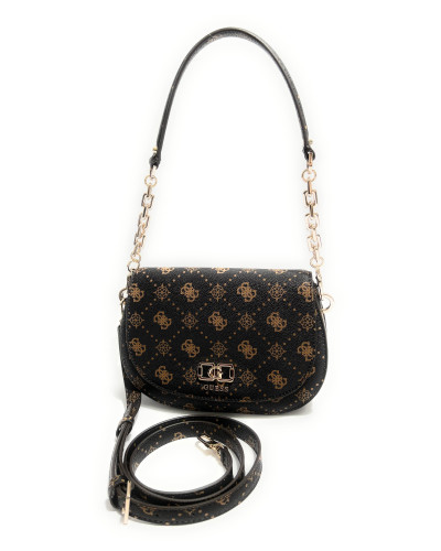 Borsa donna Guess Emelie logo espresso logo BS26GU117 GP992820
