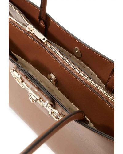 Borsa donna Guess a spalla Janie cognac BS26GU124 VG991023