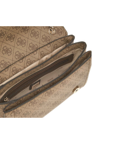 Borsa donna Guess Noelle II latte/ brown multilogo BS26GU139 BG967221