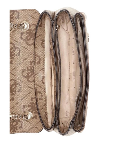 Borsa donna Guess Noelle II latte multilogo/brown BS26GU164 SS967221