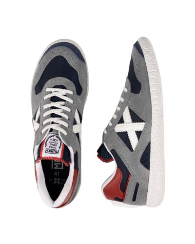 Sneaker Uomo Munich Goal casual retrò grigio multicolor US26MU05 1634