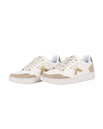 Sneaker donna Munich Legit Woman 109 bianco/ oro DS26MU01 8908109