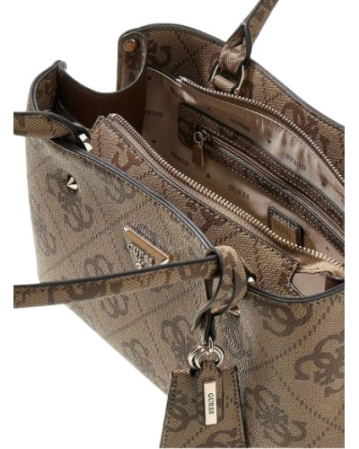 Borsa donna Guess Meridian II latte logo BS26GU173 OS697409