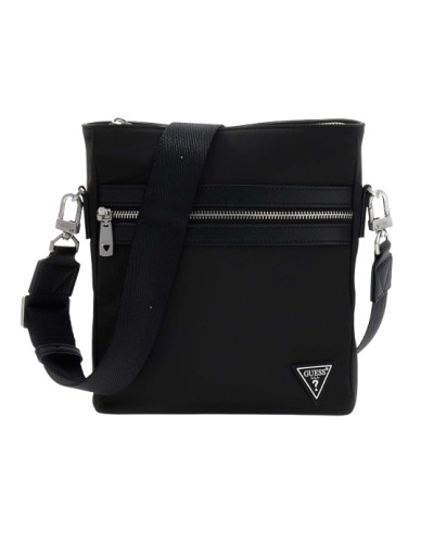 Borsa Guess tracolla uomo Berlin Crossbody Flat Satchel black UBS26GU17 HMBENYP6123