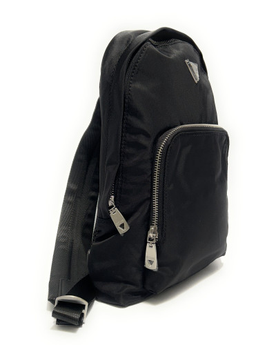 Borsa Guess tracolla uomo Milano backpack crossover nylon nero UBS26GU21 HMMINYP6202