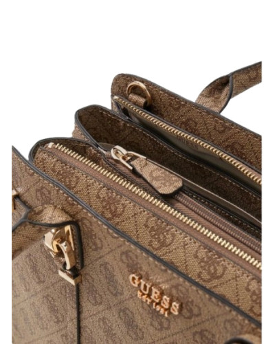 Borsa Guess a mano/tracolla Leona logo girlfriend satchel latte logo BS26GU188 SG991706