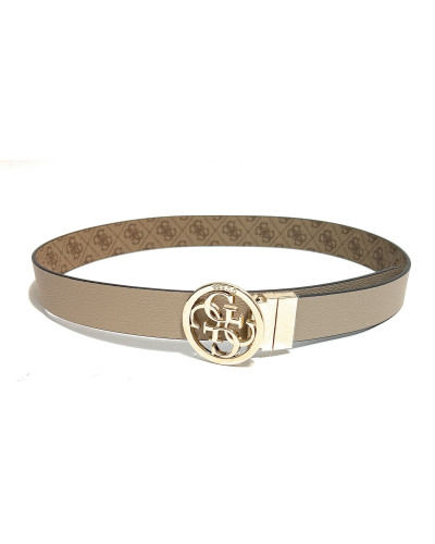 Cinta donna Guess Nolana 4g reversible latte logo CS26GU19 BW9166P4235