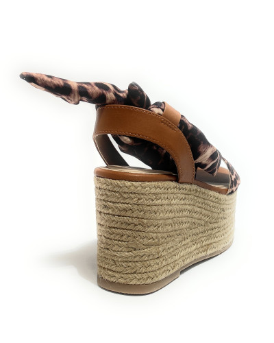 Sandalo platform Liu jo Bali 03 leopard/ saddle DS26LJ11 SA6087 TX133 S4057