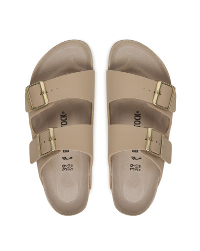 Sandalo donna Birkenstock Arizona triples sandcastle/ oyster Birko-Flor DS26BI01 1031438