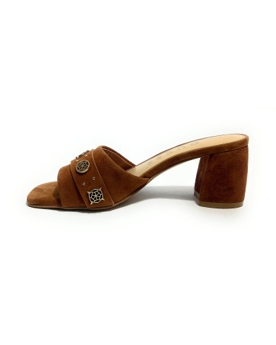 Sandalo Guess Gauri 2 TC 60 in suede brown DS26GU39 FLJGU2SUE03